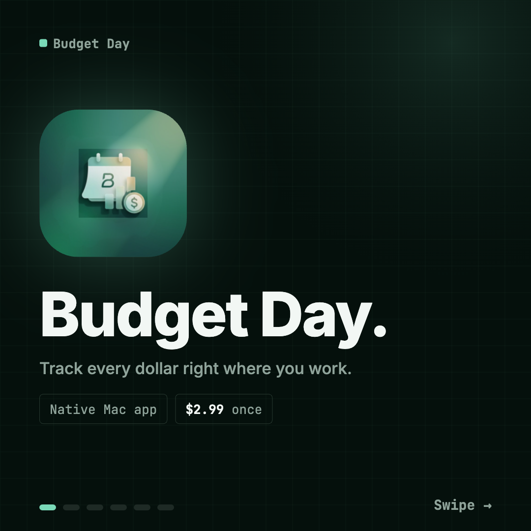 Budget Day screen 1
